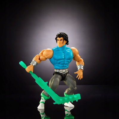 Figurë aksion Masters of the Universe Turtles of Grayskull Casey Jones HTH16, 5.5\", 16 artikulime, me pajisje