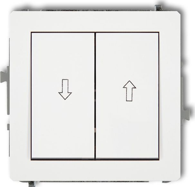 Ndërprerës Karlik Deco, IP20, 10 AX, 250 V, i bardhë