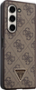 Kapak telefoni Guess për Samsung Galaxy Z Fold5, lëkurë PU, dizajn 4G me gurë të vegjël rhinestones, kafe
