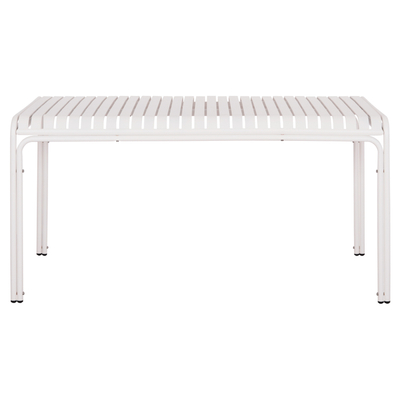 Tavolinë oborri Rachel HM6339.02, alumin, 150x80x75 cm, e bardhë