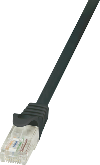 Kabllo LogiLink CAT 5e Patchcord (CP1063U), U/UTP, 3m, e zezë