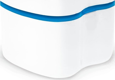 Кутија за забни протези Piksters Oral Appliance, со внатрешно сито, бела
