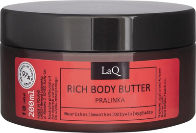 Krem trupi LaQ Rich Body Butter Praline, efekt qetësues, 200ml