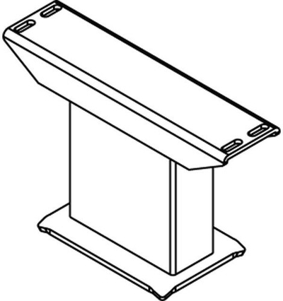 Mbajtës radiatorësh Kermi Fix Console Type 26, për dysheme, i bardhë