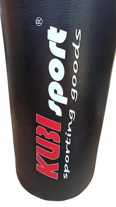 Thes boksi Kubisport Hanging Solid, 80 cm, lëkurë PU, i zi