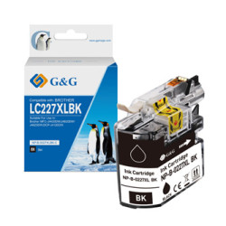 Katrid boje G&G LC-227XLBK, kompatibil për Brother, 1200 faqe, i zi