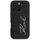 Mbrojtëse telefoni Karl Lagerfeld KLHCP16LPGPVKSK për iPhone 16 Pro, Grained PU, me mbajtës karte, e zezë