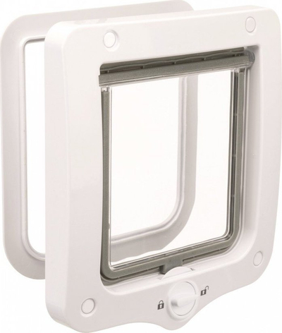Derë për mace Trixie 2-Way TX-44201, 20 x 22 cm, plastike, e bardhë