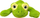 Lodër pelushi Tulilo Frog Zuzia, 40 cm, jeshile