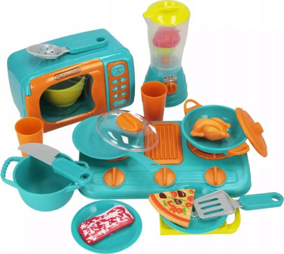Set kuzhine lodër Mega Creative Kitchen Set, pajisje shtëpiake, shumëngjyrëshe