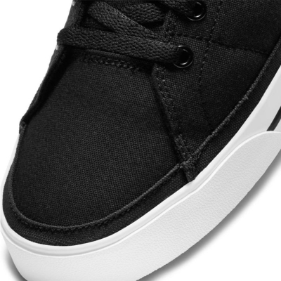 Патики Nike Court Legacy Canvas, платнен материјал, гумен ѓон, црни со бели