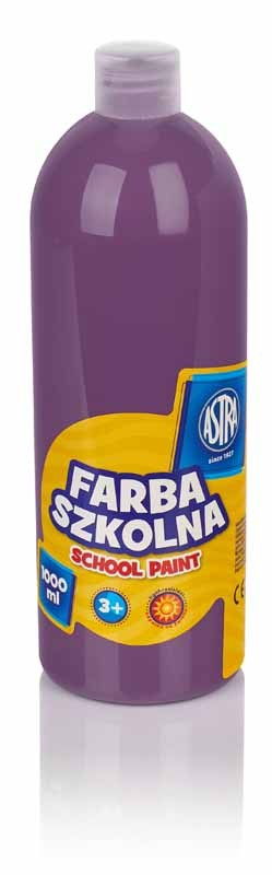 Bojë shkollore Astra School Paint, 1000 ml, ngjyrë kumbulle