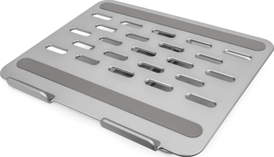 Stendë laptopi Digitus Variable, me Docking Station USB C 6 porta, alumini, argjendtë