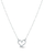 Qafore Vuch Charming Steel Little Heart Emery, çelik inoksi, argjendi