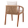 Karrige druri teak me litar & jastëkë 57×63.5×75–88 cm (HM9456.01)