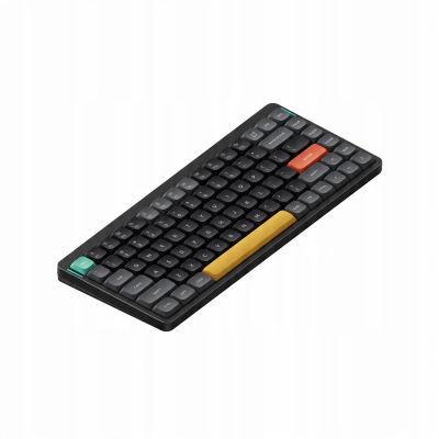 Tastierë mekanike Nuphy Air75 V2, 75%, wireless RGB, e zezë