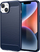 Mbajtëse telefoni Hurtel Carbon Case për iPhone 14 Plus, TPU i butë, që s’e ha kollaj goditja, blu
