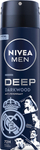 Deodorant sprej Nivea Men Deep Darkwood Real Madrid, 150ml, antiperspirant