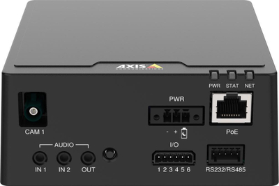 Njësi qendrore kamerash Axis F9111, PoE, porta audio dhe I/O, e zezë