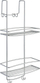 Raft dushi Metaltex Overdoor Caddy Polytherm, 2 nivele, çelik rezistent ndaj ndryshkut, argjendi mat