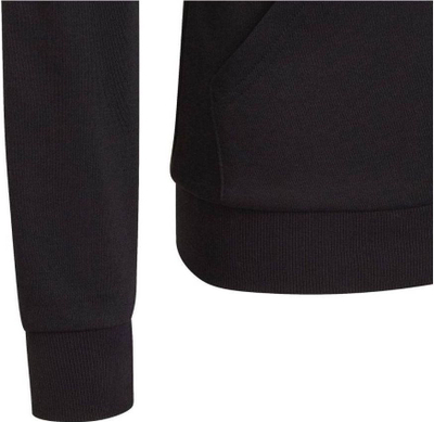 Xhaketë sportive Adidas Essentials, me kapuç, me zinxhir komplet, e zezë