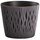 Vazo plastike Conforama Sandy Round, 5L, 22.5 x 19.2 cm, gri e errët