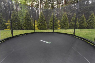 Trampolinë për kopsht Lean Sport Pro, 8 FT 244 cm, me rrjetë mrena, jeshile