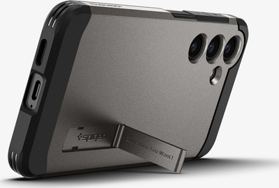 Mbështjellës telefoni Spigen Tough Armor, Samsung Galaxy S24 Plus, gunmetal