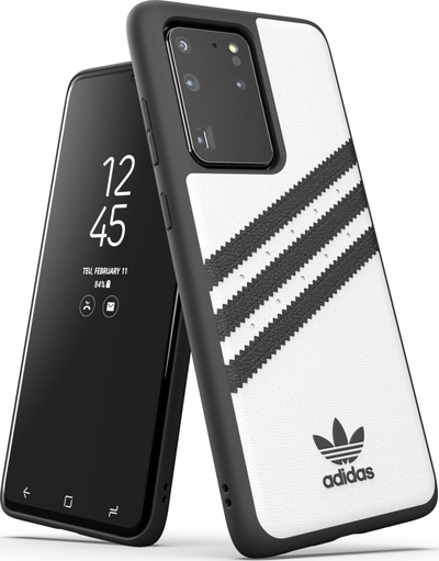 Mbrojtëse ADIDAS PU SS20 për Galaxy S20 (38622), e bardhë/zezë