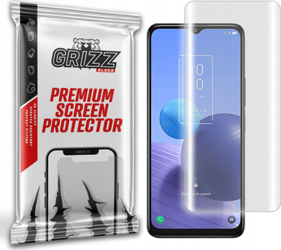 Заштитно стакло GrizzGlass Hydrofilm за TCL 408, хидрогел, проѕирно