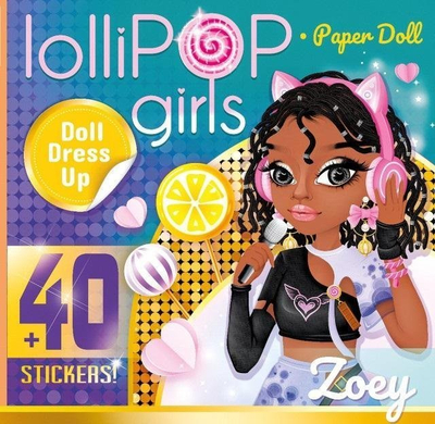 Set kukull letre Zoey me ngjitëse, format 200x200, shumëngjyrëshe