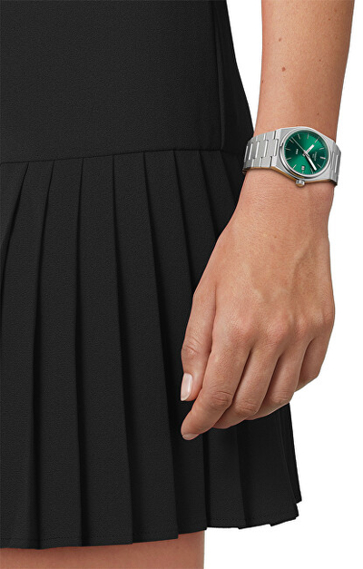Orë dore për femra Tissot PRX 35 mm, e argjendtë