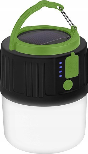 Кампинг ламба Tracer Solar TRAOSW47141, пауер банка 2400mAh, со соларно полнење, црна