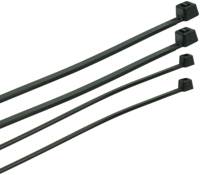 Кабелски врзувачи PLASTROL OK‑4850C, 4.8x500 mm, 50 парчиња, црни
