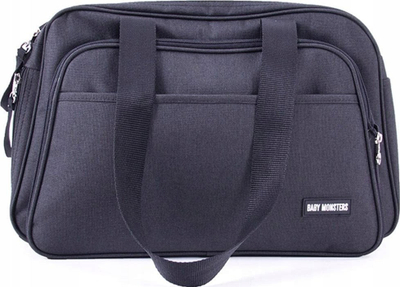 Çantë pelenash Baby Monsters Sleepy Bag, me krevat portativ, e zezë