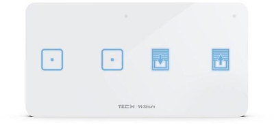 Çelës wireless i dyfishtë Tech Controllers WSZ-22P, për drita dhe roleta, i bardhë
