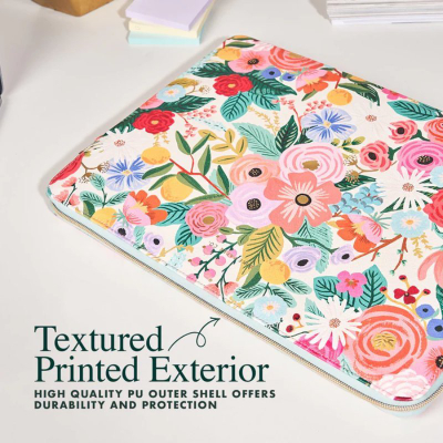 Mbrojtëse laptopi Rifle Paper Co Garden Party Blush, 15", shumëngjyrëshe