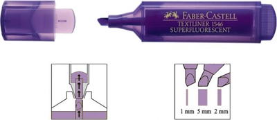 Marker Faber-Castell Textliner Highlighter, vjollce (FC154636)