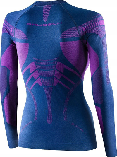 Bluzë termoaktive Brubeck LS15690 për gra, DRY, madhësia S, blu lejla