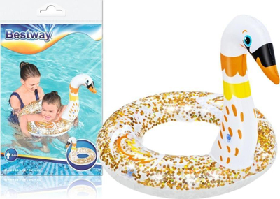 Unazë noti për fëmijë Bestway Swan, 61x61 cm, PVC, shumëngjyrëshe