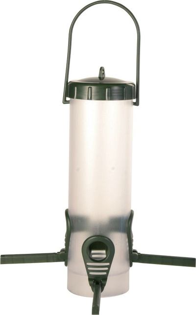 Надворешен хранителник за птици Trixie, 450 ml, 23 cm, пластика, зелен