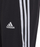 Pantallona sportive Adidas Performance Portov, me funde me gominë, me tre vija anësore, të zeza me të bardha