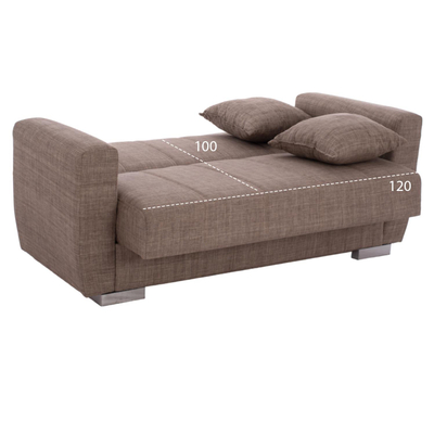 Divan-Shtrat 2 ulëse, 150×84×88 cm HM3241.02, bezhë
