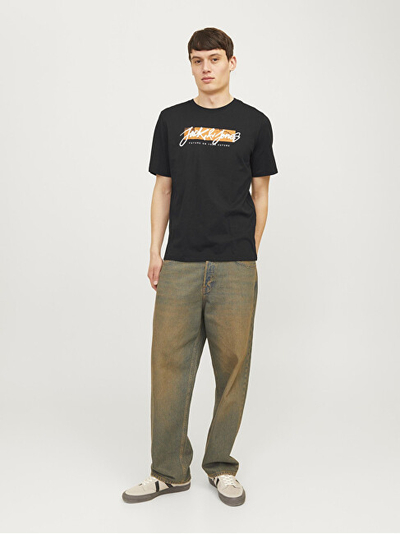 Maicë për meshkuj Jack & Jones Tiley Crew, e zezë