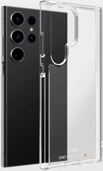 Навлака за телефон SBS Back Cover Samsung Galaxy S24 Ultra, D3O, транспарентна