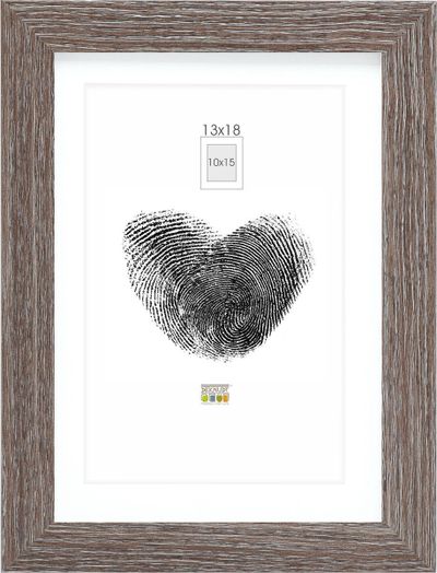 Kornizë foto Deknudt S66KH3 P1, 13x18 cm, dru gray oak, me passepartu