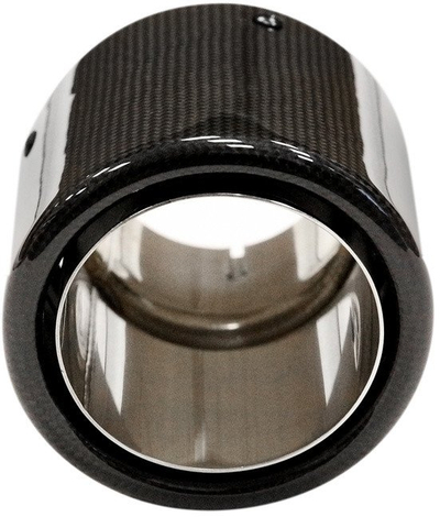 Silenciator shkarkimi MTuning Carbon Gloss, dalje 114mm, hyrje 70mm, i zi