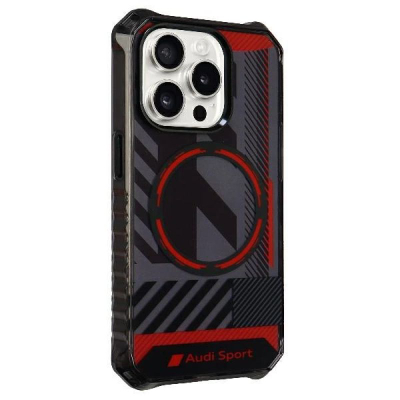 Mbrojtëse telefoni Audi IML Sport MagSafe, për iPhone 15 Pro 6.1", hardcase, e zezë