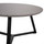 Tavolinë e rrumbullakët për kafe Φ80x42Hcm (HM9586.02), gri/ zezë