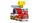 Set lodër LEGO Duplo 10473 Fire Truck, me zjarrfikës, shumëngjyrësh
